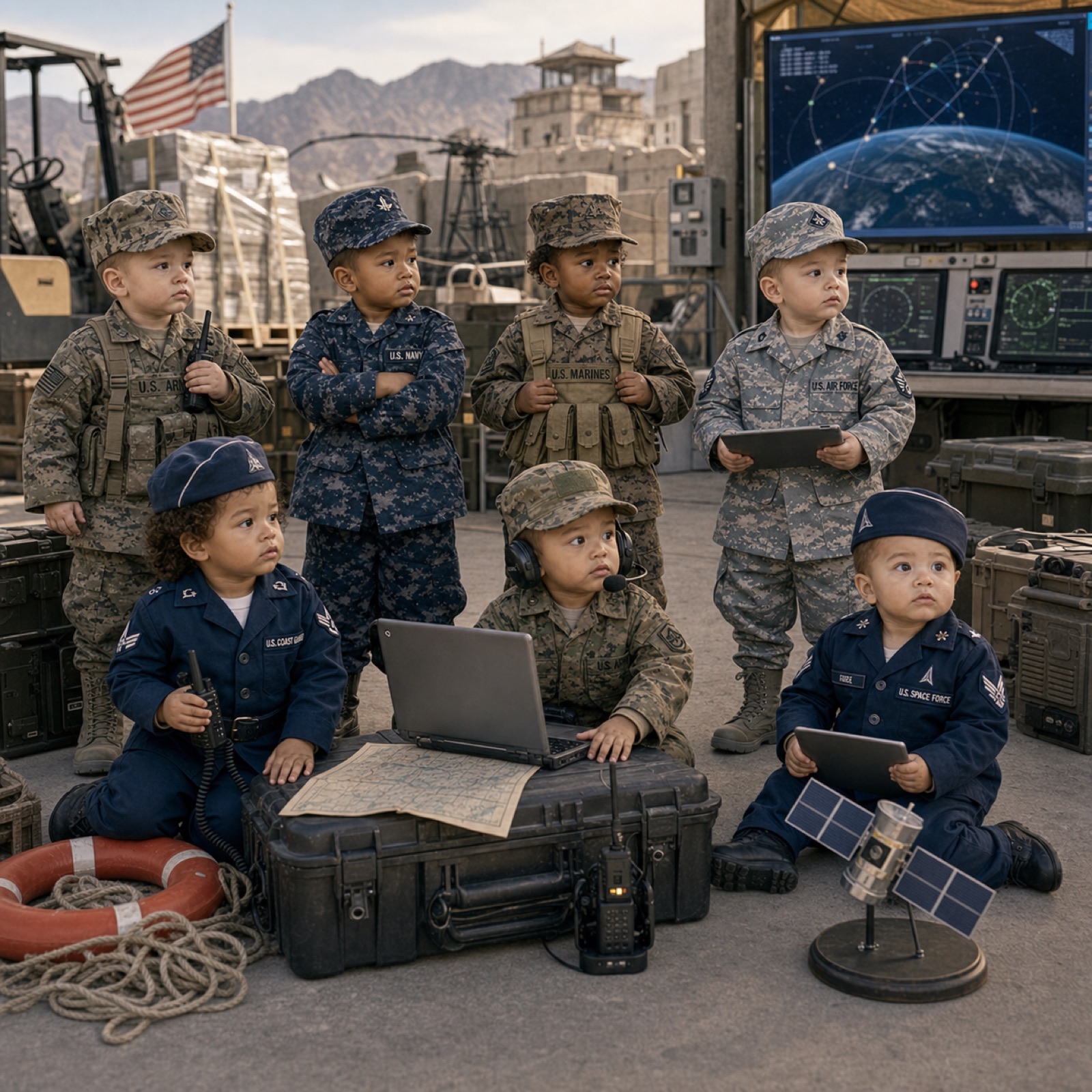 Afghanistan War joint service tribute