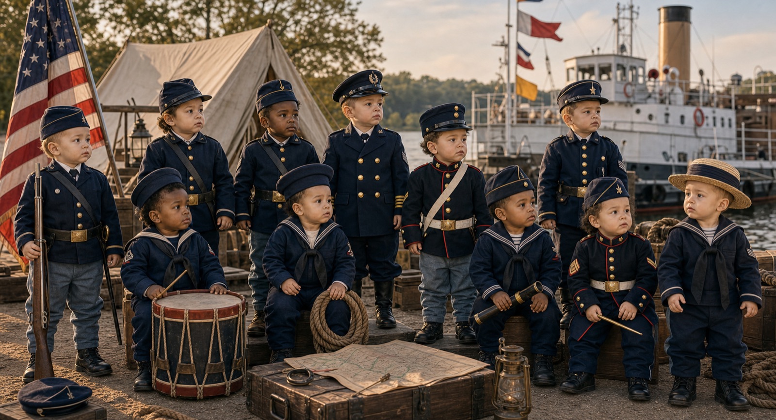 Civil War Army Navy Marine and Revenue Cutter tribute