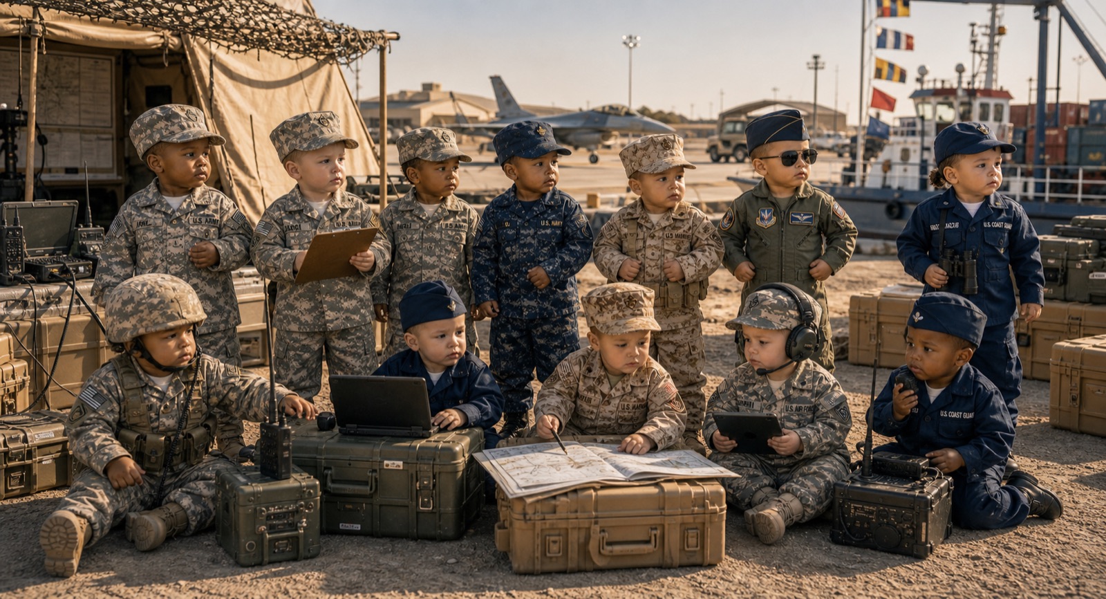 Iraq War joint service tribute
