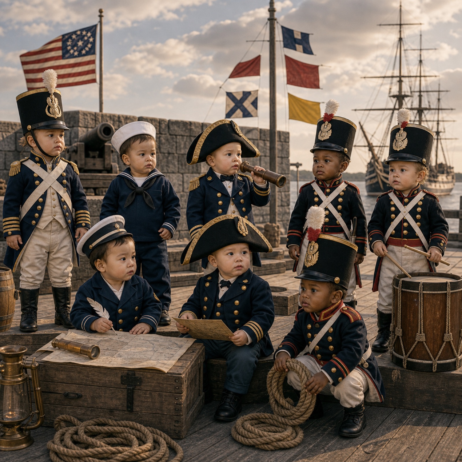 War of 1812 Army Navy and Marine tribute
