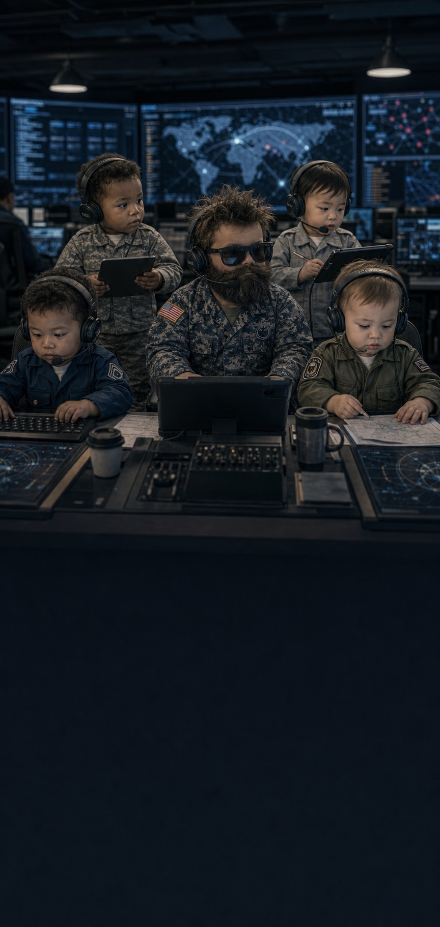 Army cyber operations watch floor tribute